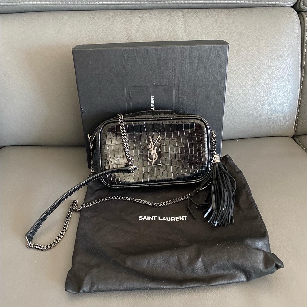 ❌SOLD❌Yves Saint Laurent Mini Lou Croc - Picture 1 of 8